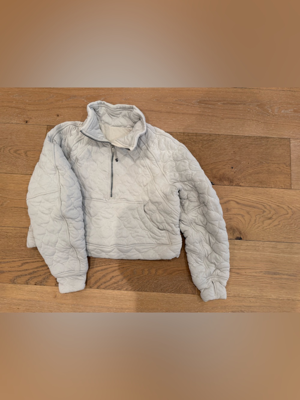Lululemon Scuba Quilted Cropped 1/2 Zip Pullover